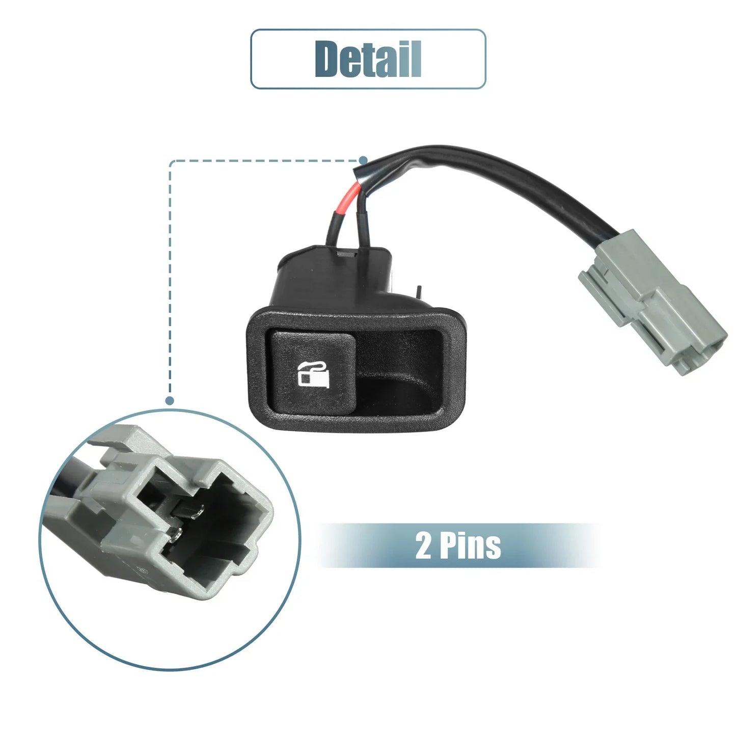Fuel Tank Selector Switch for Hyundai (93555-2B000) - 2 x Release Control Switch