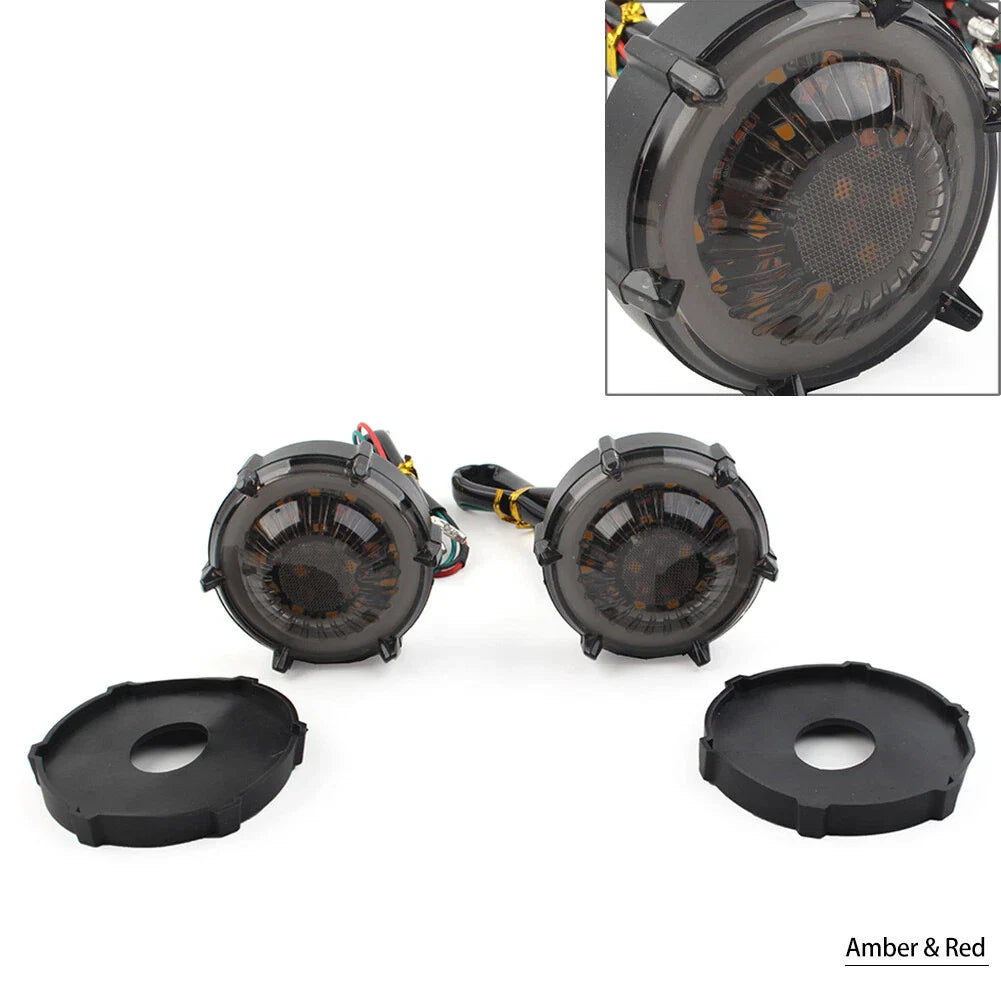 1 Pair LED Turn Signal Lights for Motorcycle - DRL Flashers