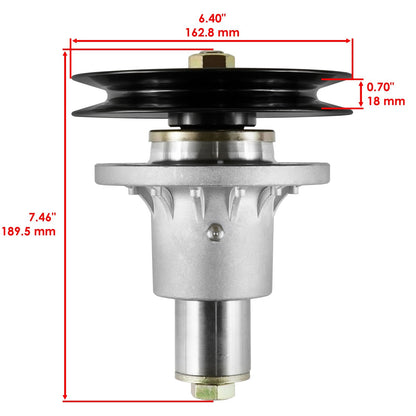 Deck Spindle Assembly with Pulley and Blade for Exmark (2005–2018)