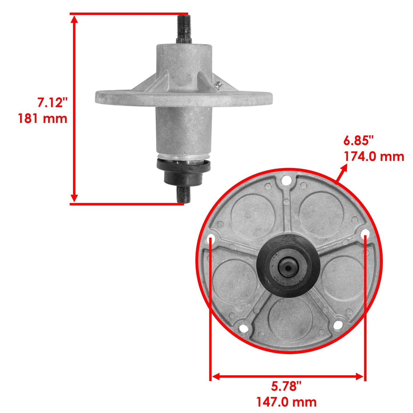 Deck Spindle Pulley Replacement for Murray 38 Inch Deck (1990–2000)