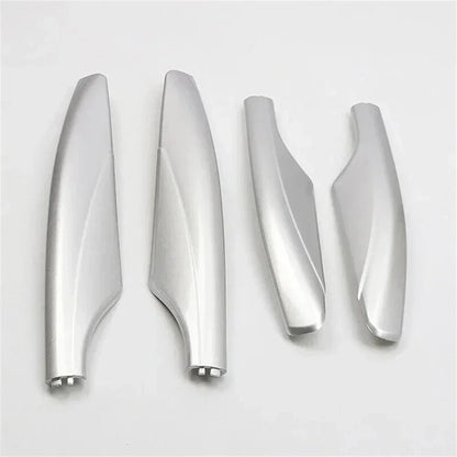4 Pcs Roof Luggage Rack End Covers Silver for Nissan Patrol Y62 (2010-2018)