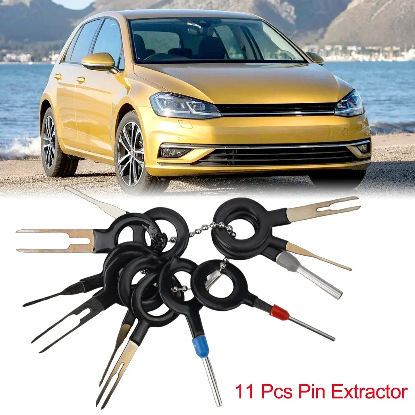 Terminal Removal Tool Wire Connector Pin Release Extractor Puller Kit for Car