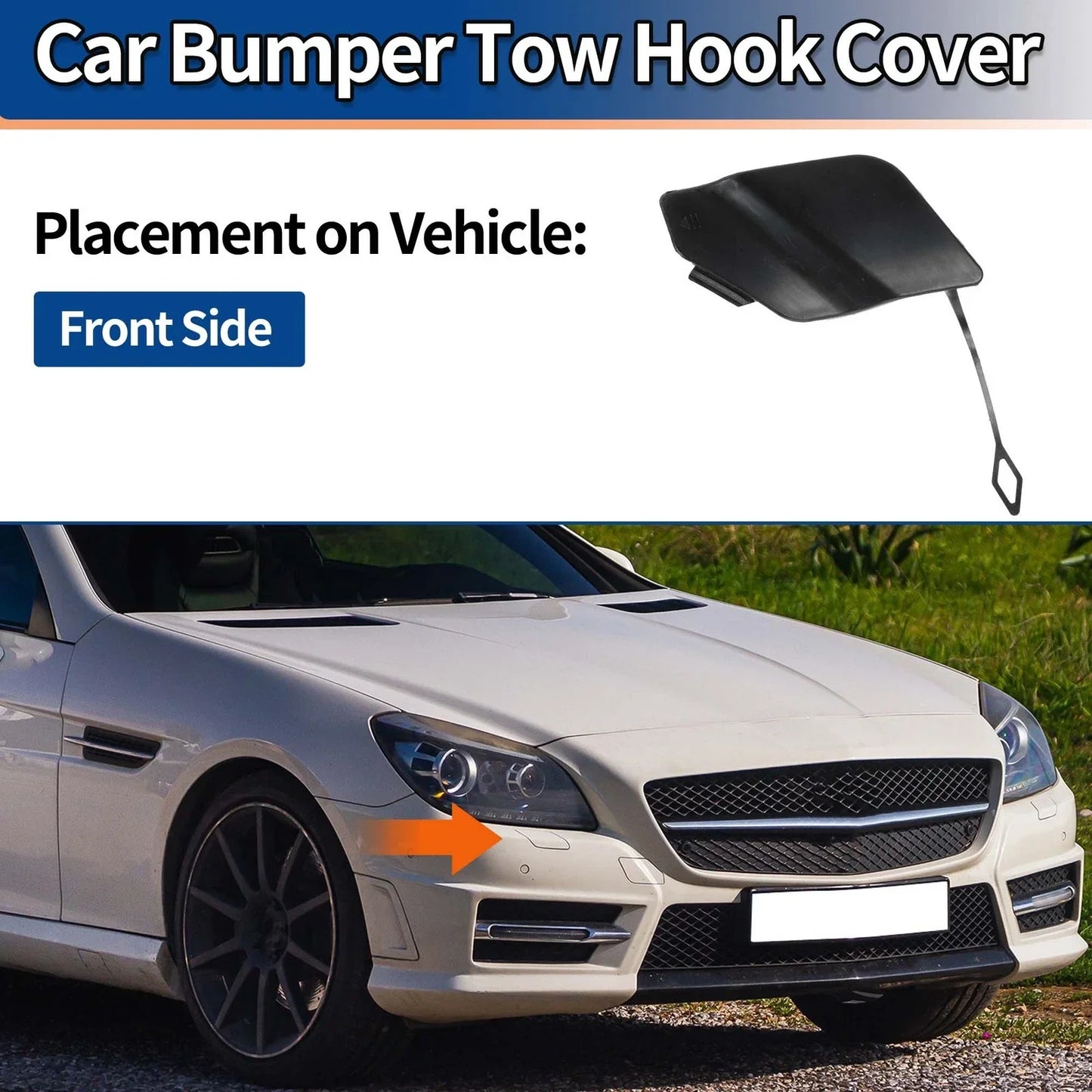 Front Bumper Tow Hook Cover for Mercedes-Benz SLK W172 (2004-2011)