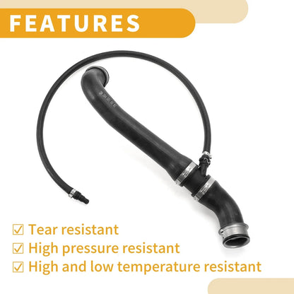 Radiator Hose for Mercedes-Benz C300 3.0L (2008-2012) Rubber Black