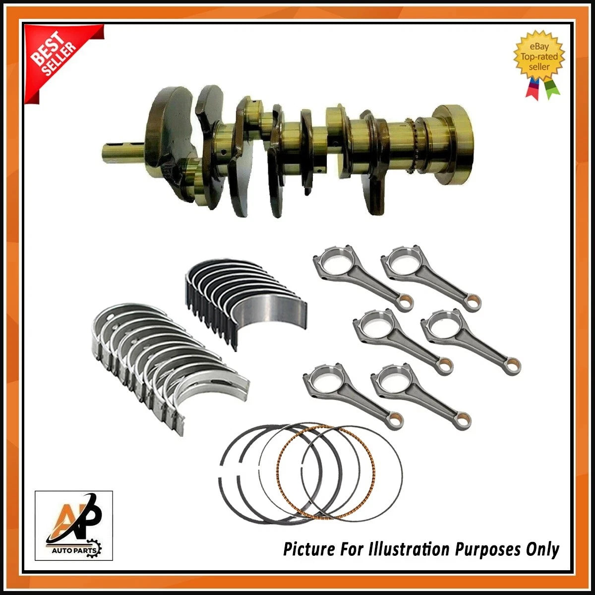Engine Crankshaft with Rebuild Kit for Land Rover Jaguar 3.0 AJ126 (2002–2009)