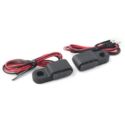 Mini LED Turn Signal Blinker Lights for Motorcycle - Amber, Black