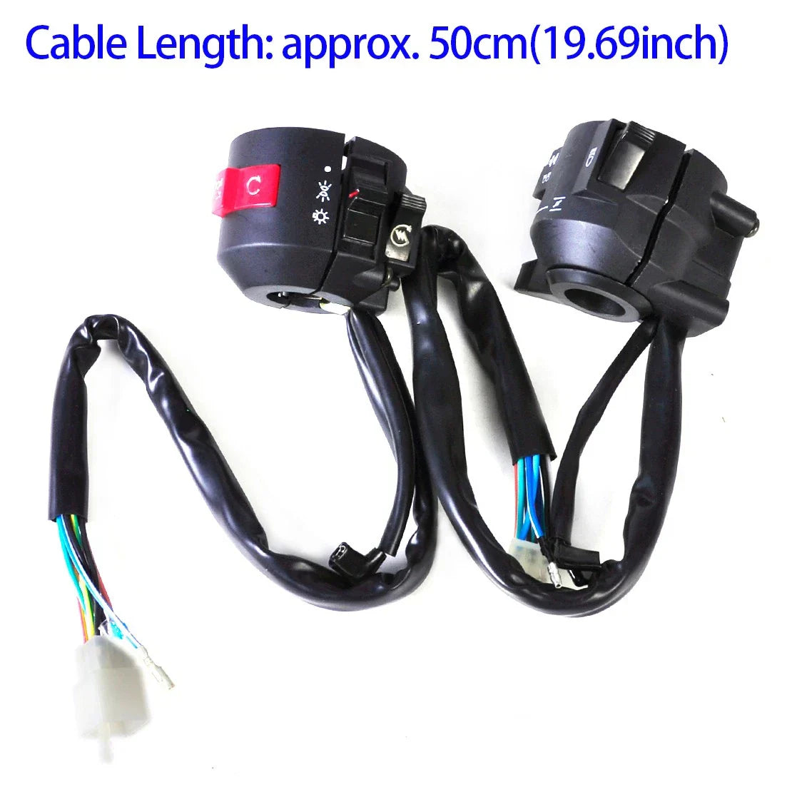2 x 7/8" Handlebar Dash Switch for Honda Harley Motorcycle