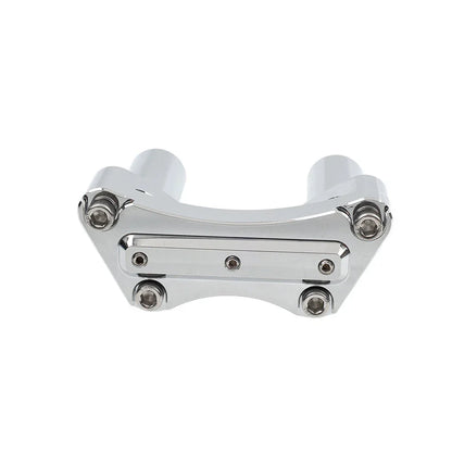 Chrome 3.5" Handlebar Riser & Top Clamp for Harley Dyna, Road Glide (2006-2023)