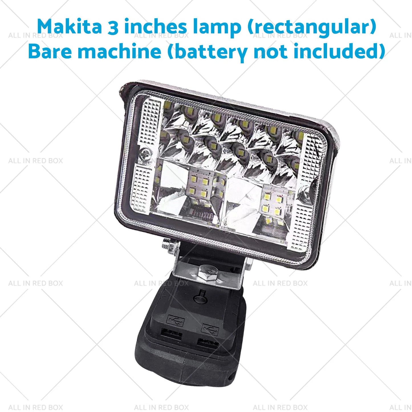 3in 18V LED Work Light Torch Flashlight  USB for Makita Battery