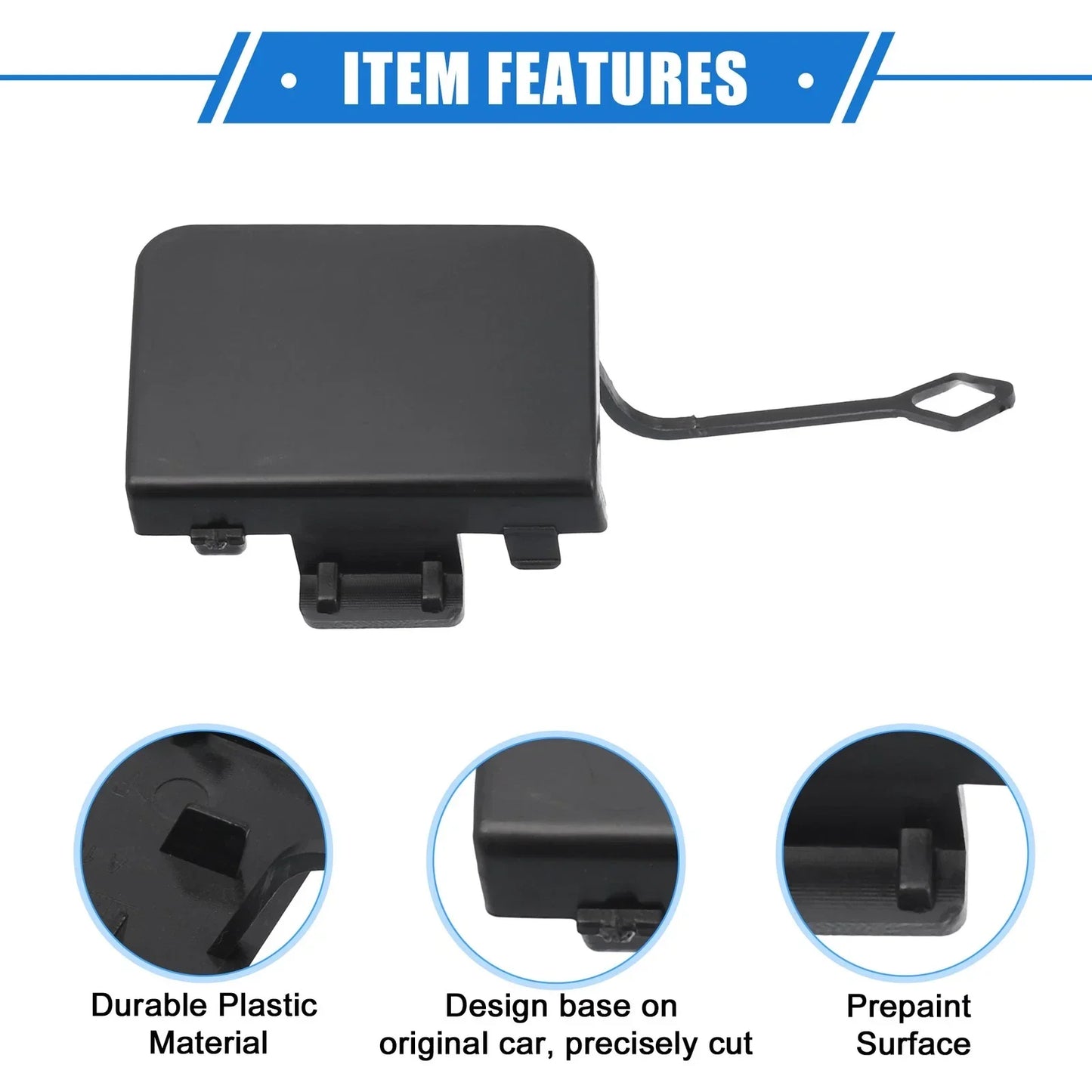 Rear Bumper Tow Hook Eye Hole Cover for Mercedes-Benz GL-Class (2007-2012)