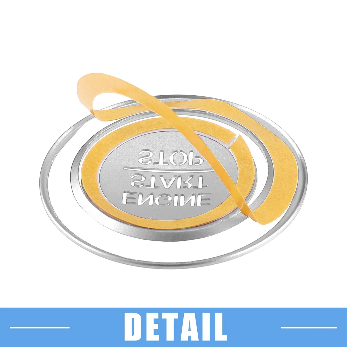 Engine Start Ignition Button Sticker for Honda Accord (2018-2022) Silver Tone