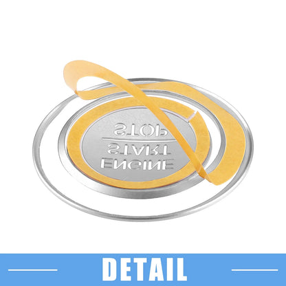 Engine Start Ignition Button Sticker for Honda Accord (2018-2022) Silver Tone