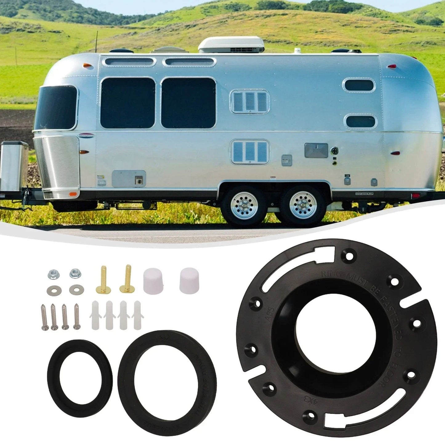 Toilet Seal Kit with Flange Parts for RV