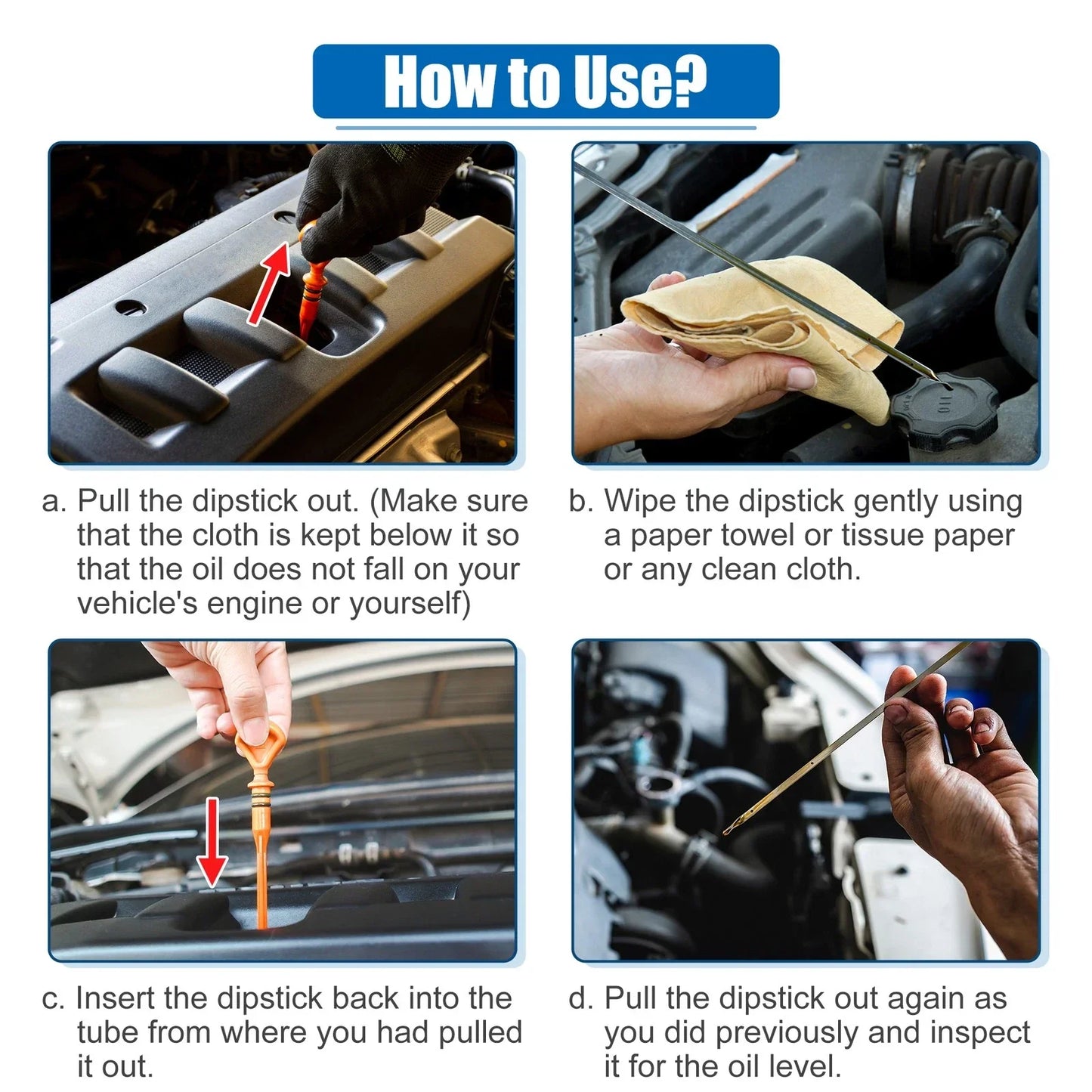 Engine Oil Dipstick for Honda Accord, Odyssey (2003-2023)