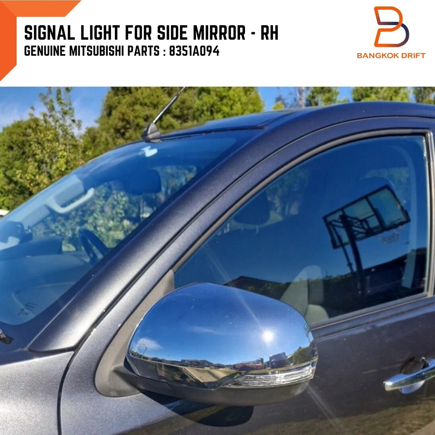 Right Mirror Indicator Light RH for Mitsubishi Triton, Pajero Sport (2015-2023)