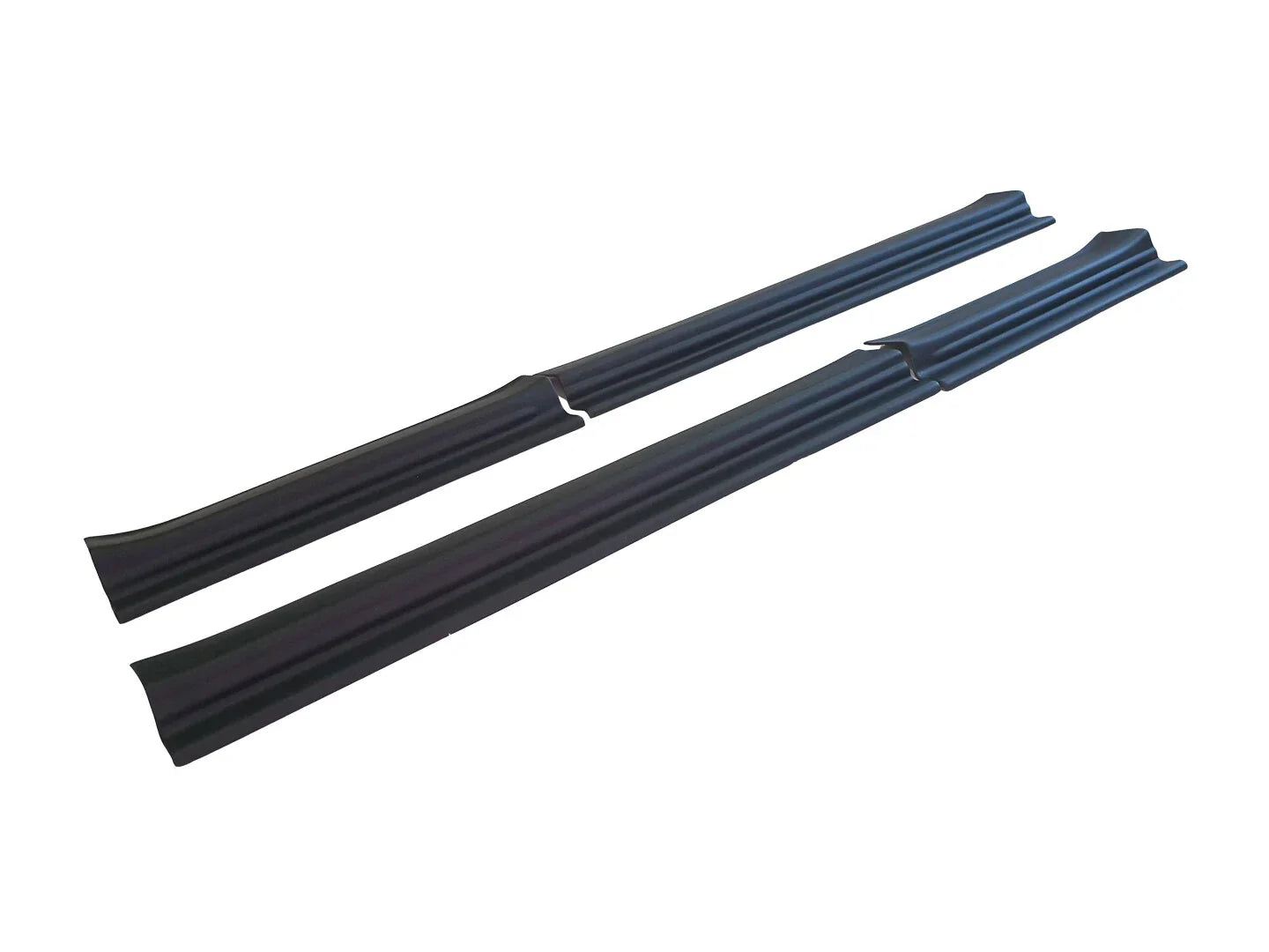 4 x Matte Black Sill Scuff Plates for Isuzu D-Max Crew Cab (2020-2022)