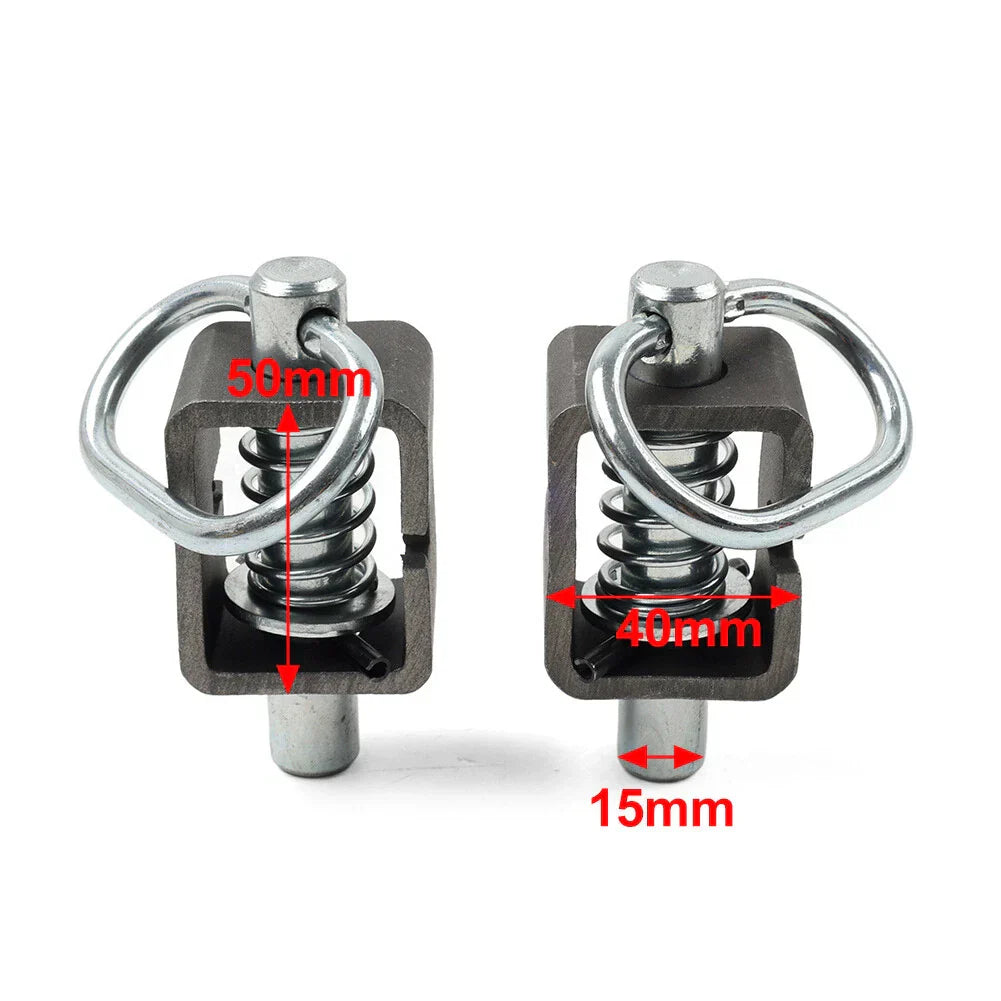 5/8" Weld-On Spring Latch Lock Assembly for Utility Steel Spring Trailer Gate