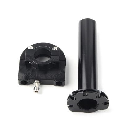 7/8in Turn Twist Throttle Handle Bar Tube for Universal CNC Black