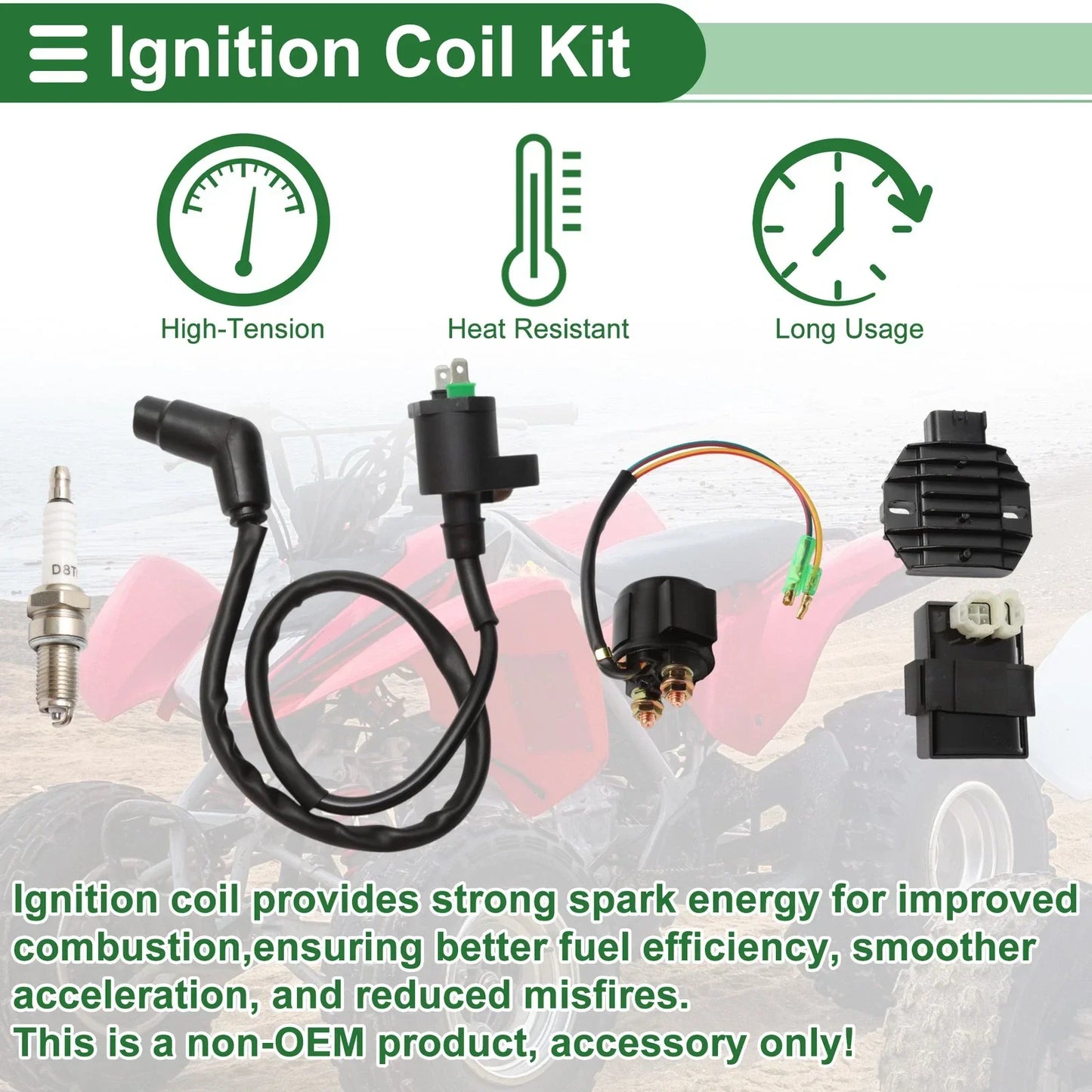Ignition Coil for Honda TRX250X 2013-2019 (2 x Coils)