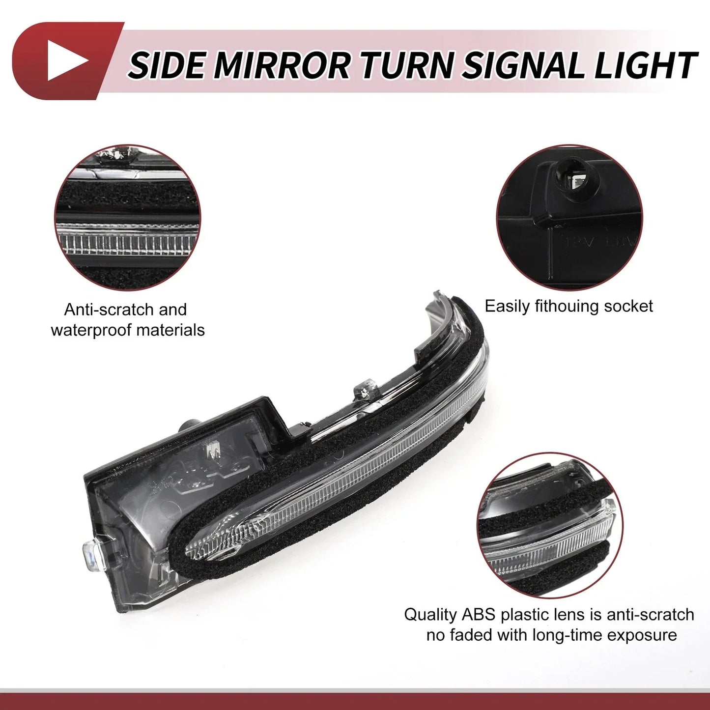 Car Mirror Turn Signal Light for Hyundai Tucson 2022-2023 Left LED