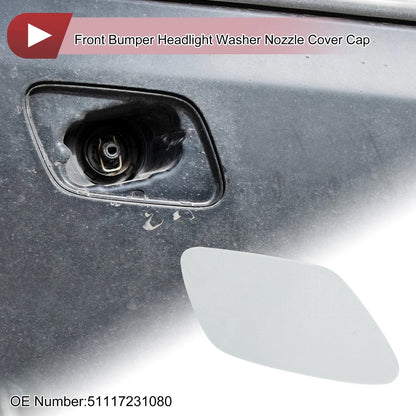 Bumper Trim Nozzle Cover for BMW Z4 (2009-2016) Silver Tone