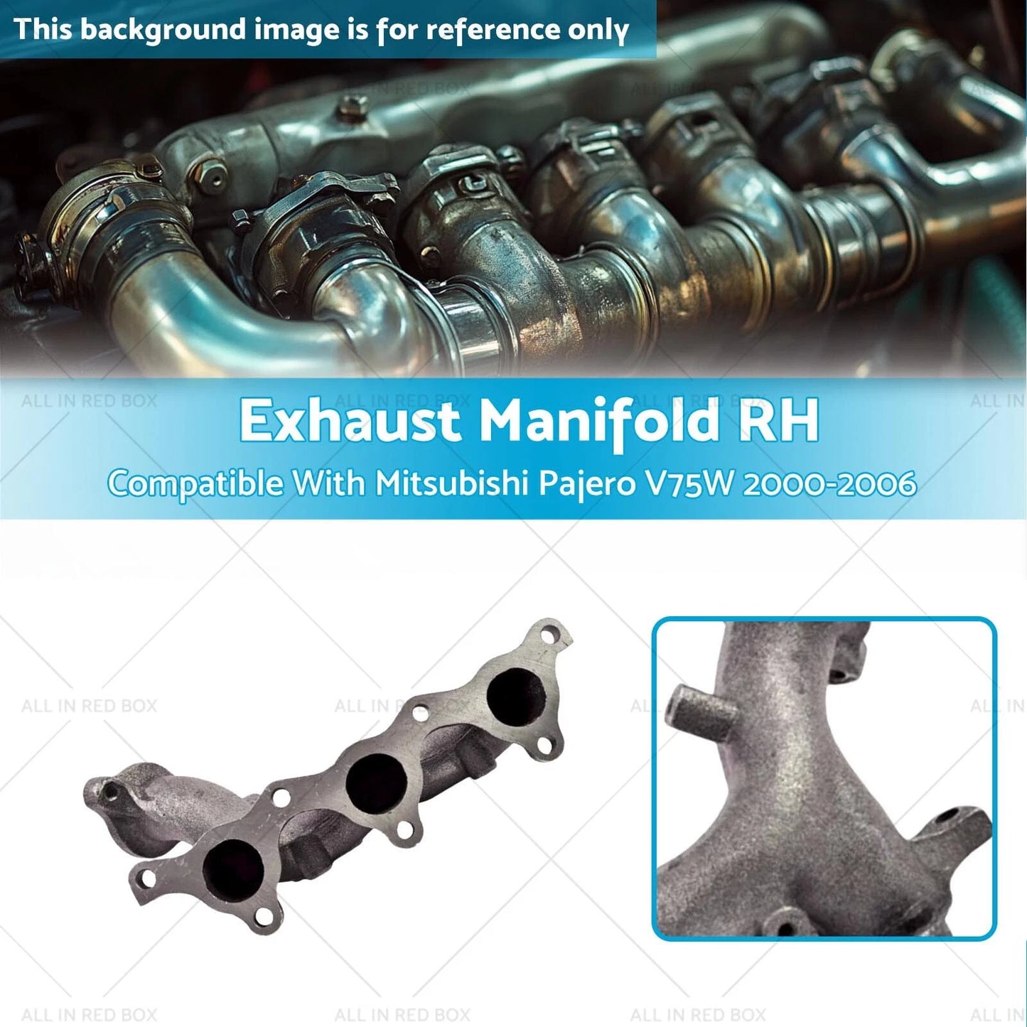 Exhaust Manifold RH for Mitsubishi Pajero V75W 3.5 Long Wagon (2000-2006)