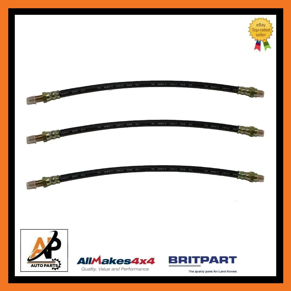 Brake Hose Front and Rear Replacement Set for Land Rover Series 2 2A (1958–1971)