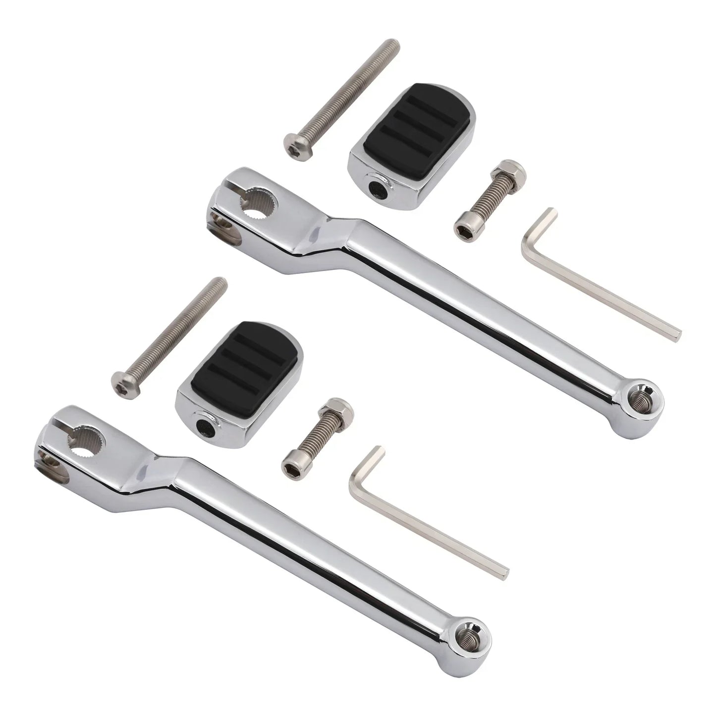 Chrome Front Rear Heel Shifter Lever Pegs for Harley Road Glide (1988-2023)
