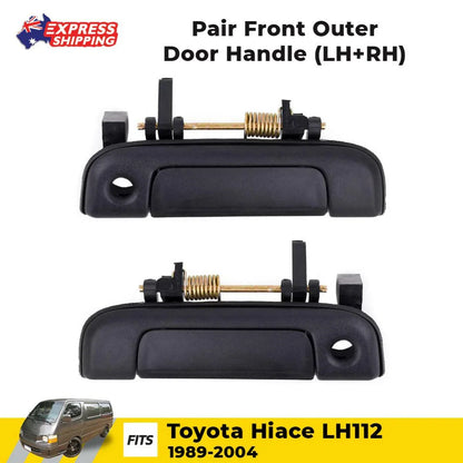Outer Door Holder Grab Handle Black L+R Fits Toyota Hiace LH112 Van 1989-04 D10