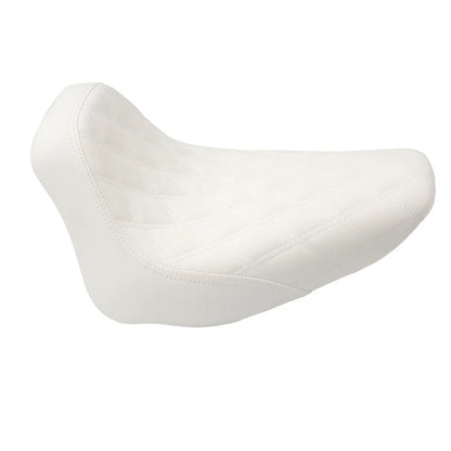 Rider Driver Seat Cushion White for Harley Heritage Softail FLSTC (2006-2017)