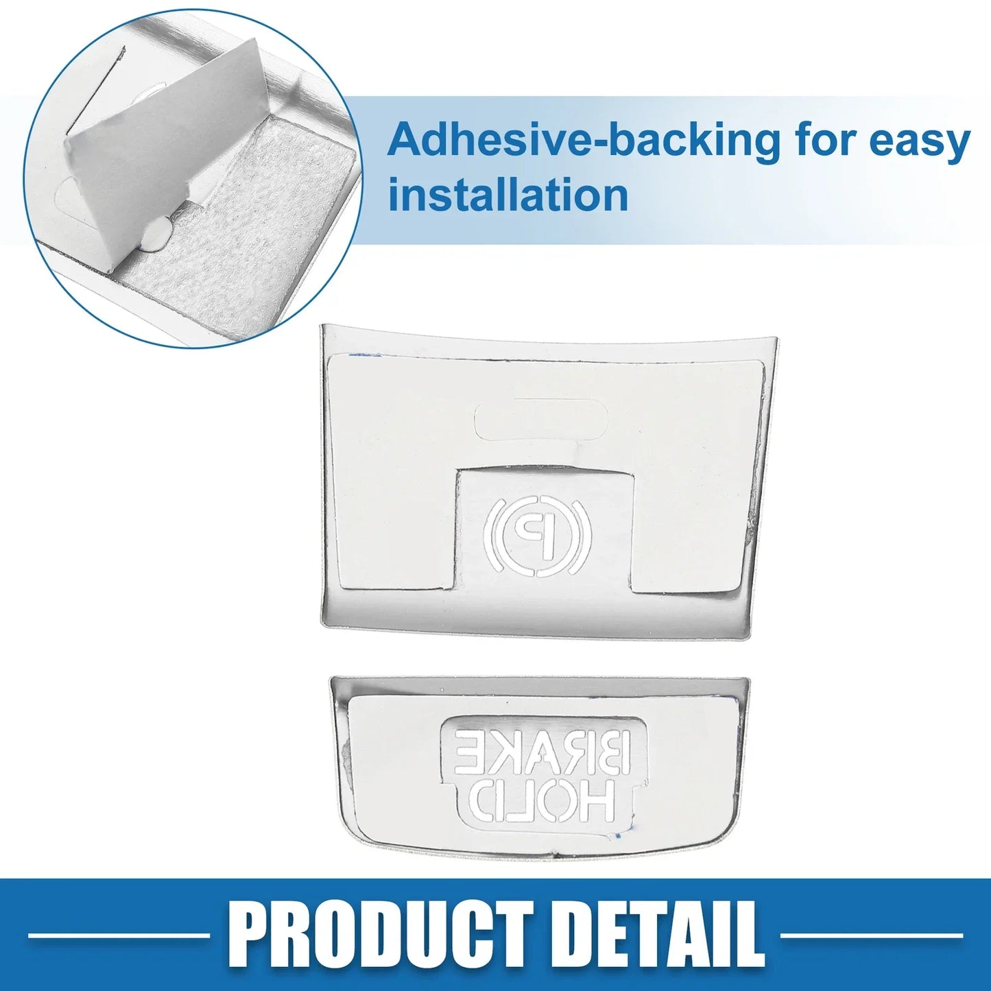 2 x Handbrake Button Stickers with Adhesive Covers for Honda HR-V (2016-2023)