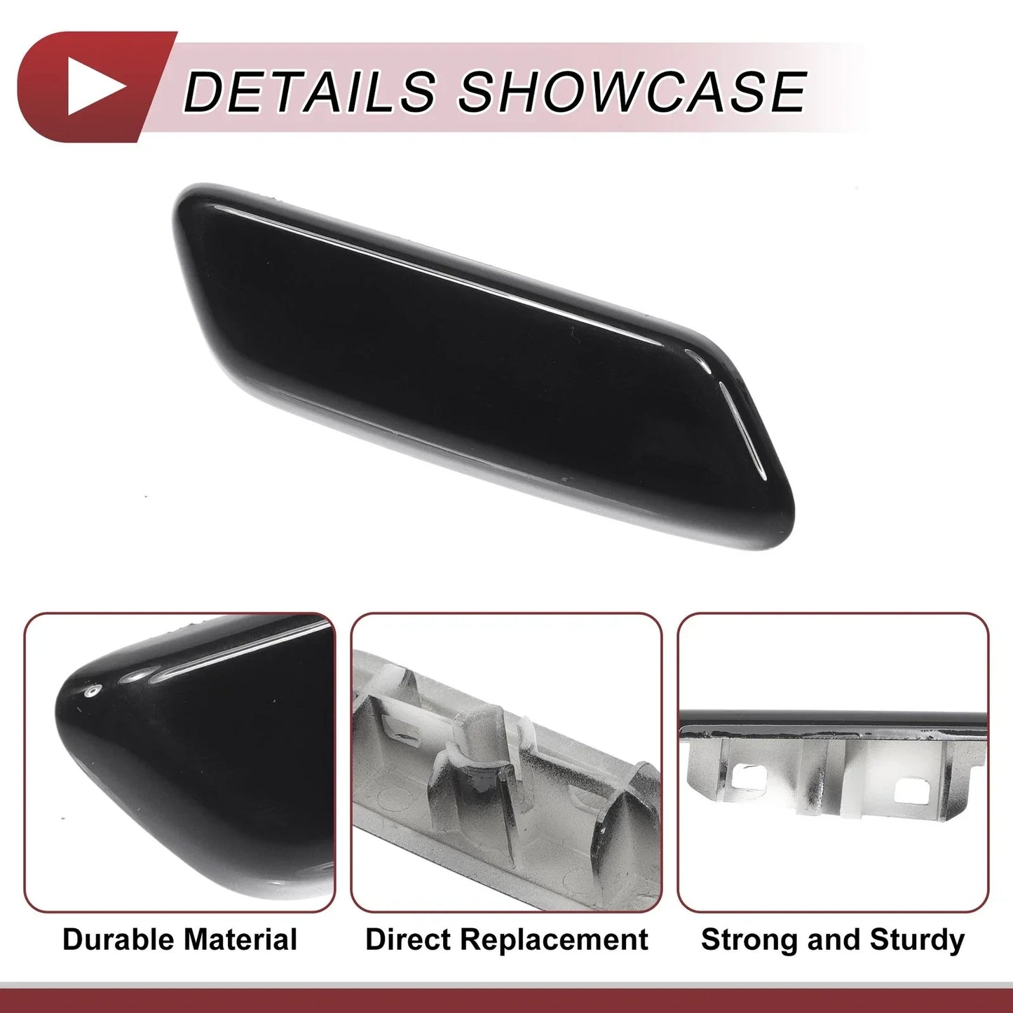 Front Right Washer Nozzle Cover for Lexus IS II (2008-2010) Black