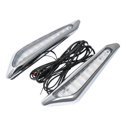 Front Brake Fork Mounted LED Amber Lights for Honda GL1800 (2018-2025)