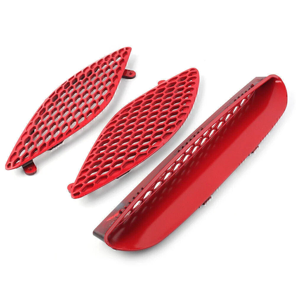 Red ABS Center Hood Bezel Grille for Dodge Charger SRT Hellcat (2015-2020)