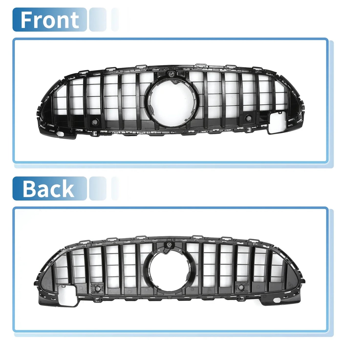 Front Upper Bumper Grille for Mercedes-Benz C200 AMG Body Styling (2023)