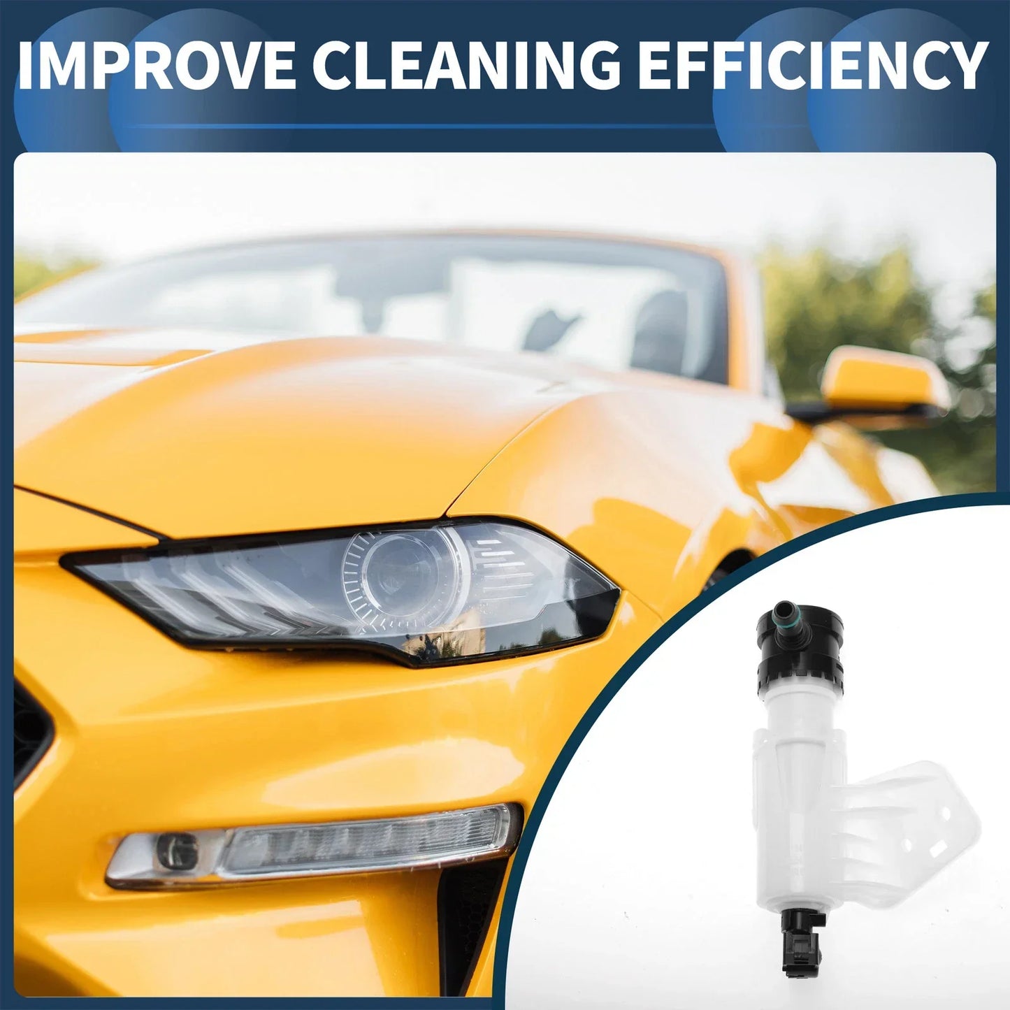Front Driver Side Headlight Washer Nozzle for Hyundai Sonata (2015-2019)