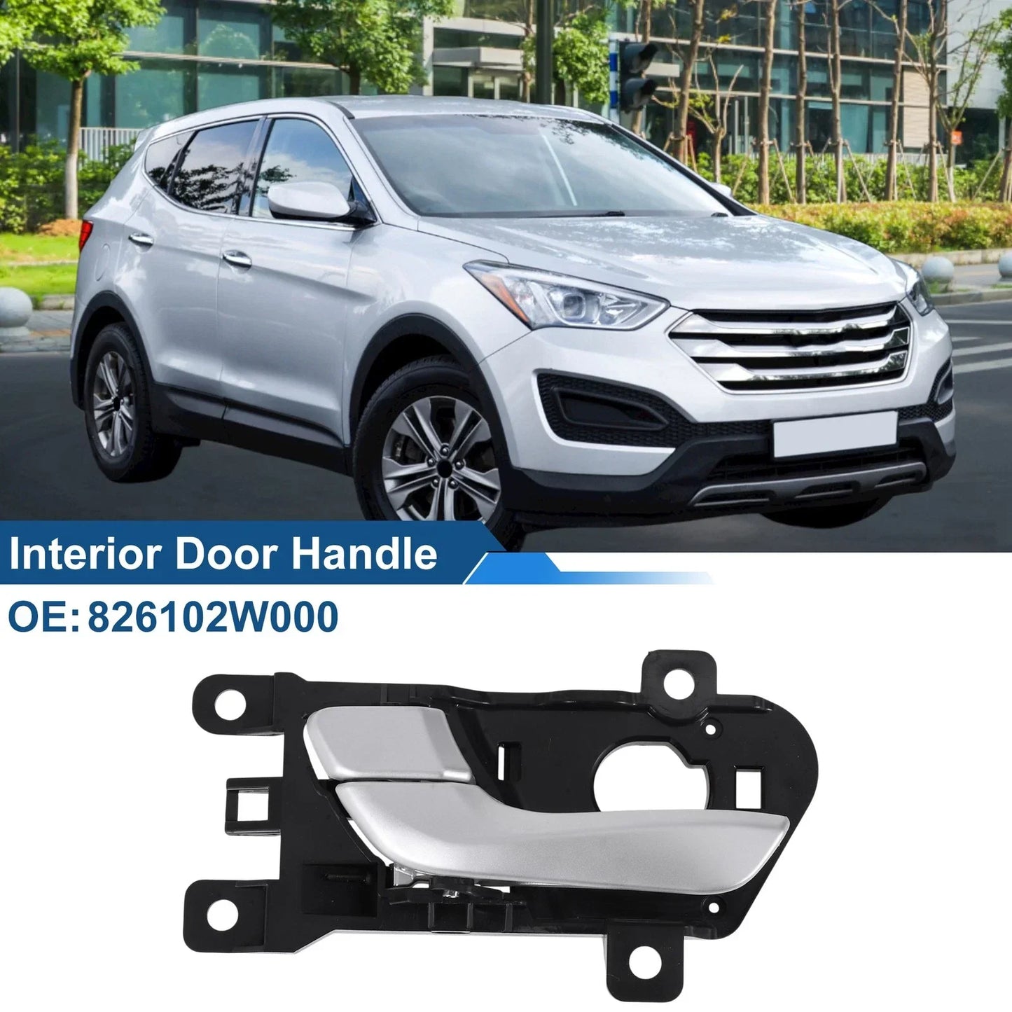 Front Passenger Side Interior Door Handle for Hyundai Santa Fe (2013-2018)