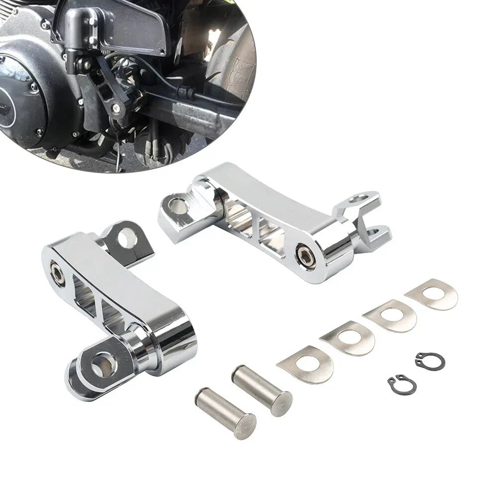 Foot Peg Mount Extensions for Harley Sportster XL883 XL1200 Softail Dyna (2004-2023)