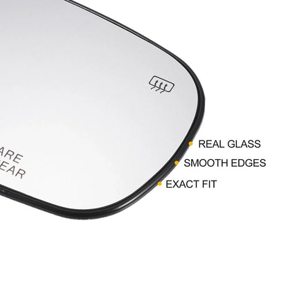 Right Side Heated White Mirror Glass for Chrysler Dodge Charger