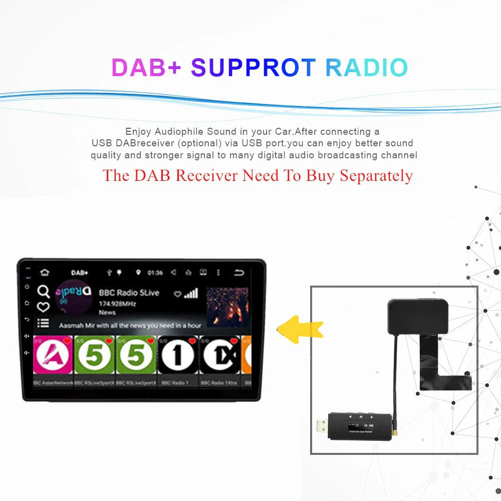 9'' Android 13 Wireless Carplay for Dodge Ram (2019-2024)