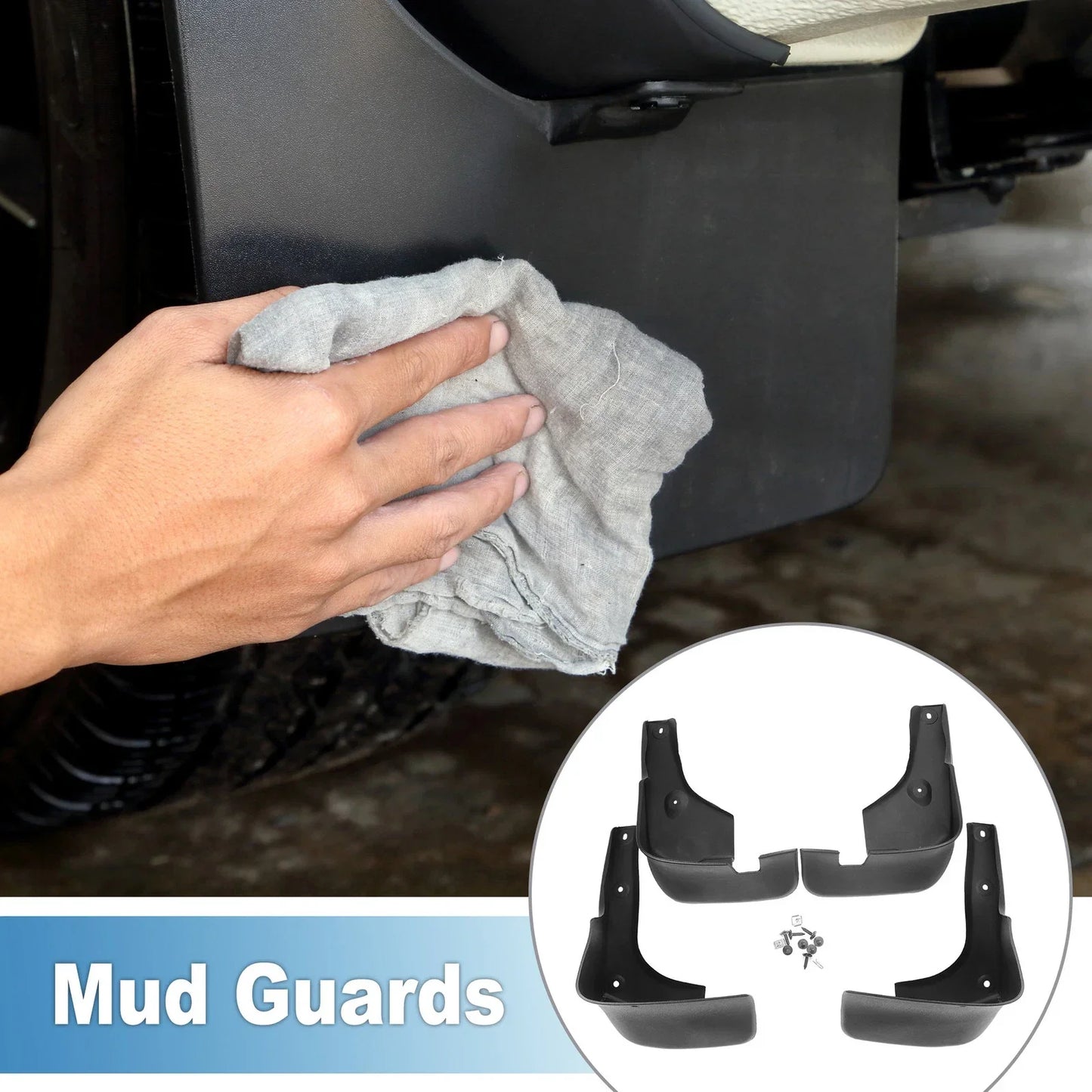 Front & Rear Mud Flap Splash Guards for Lexus RX330 (2004-2006)