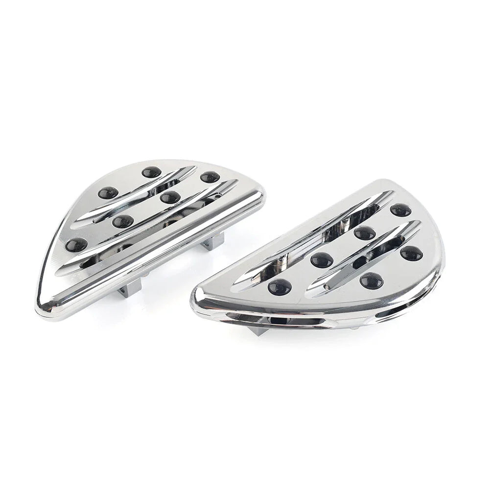 Chrome Rear Passenger Floorboard Foot Pegs for Harley Touring (1993-2023)