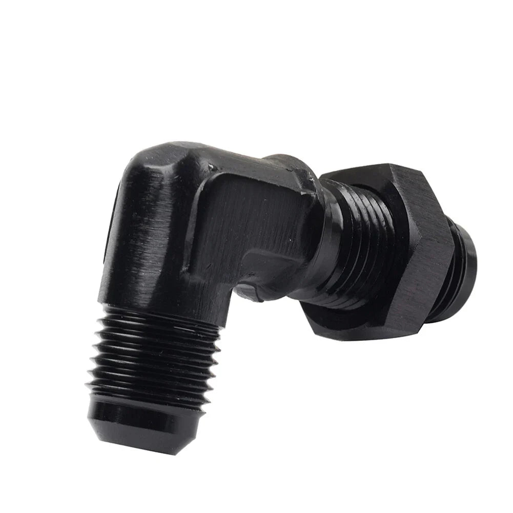 10AN Male to Male Flare 90�� Union Bulkhead Adapter Fitting for Car