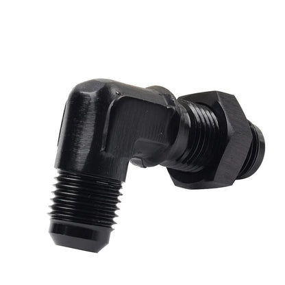 10AN Male to Male Flare 90�� Union Bulkhead Adapter Fitting for Car