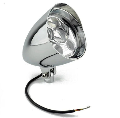 6'' Chrome LED Headlight for Harley Sportster Softail Chopper