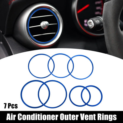 7 x Air Conditioning Outer Vent Ring Trim Covers for Mercedes Benz W205