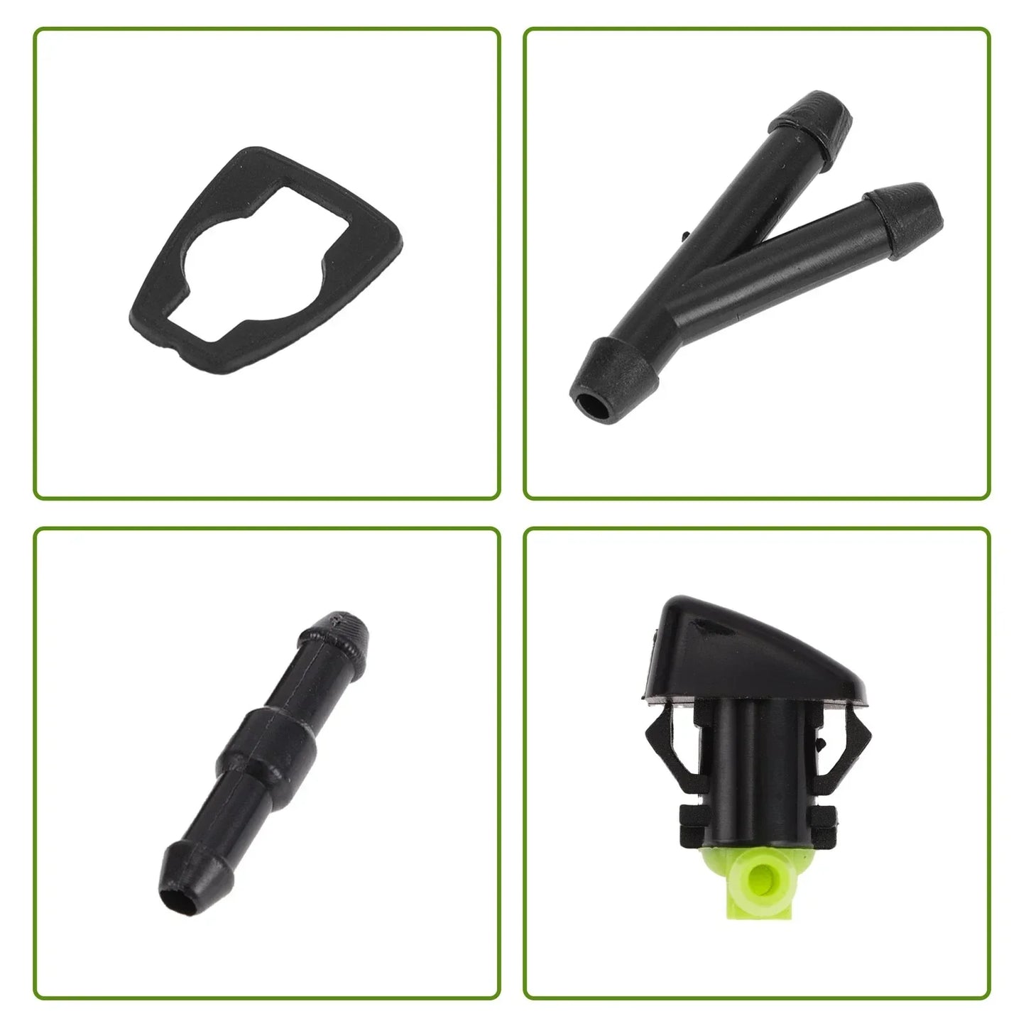 Windshield Washer Nozzle with Hose Connector for Chrysler (2011-2016)
