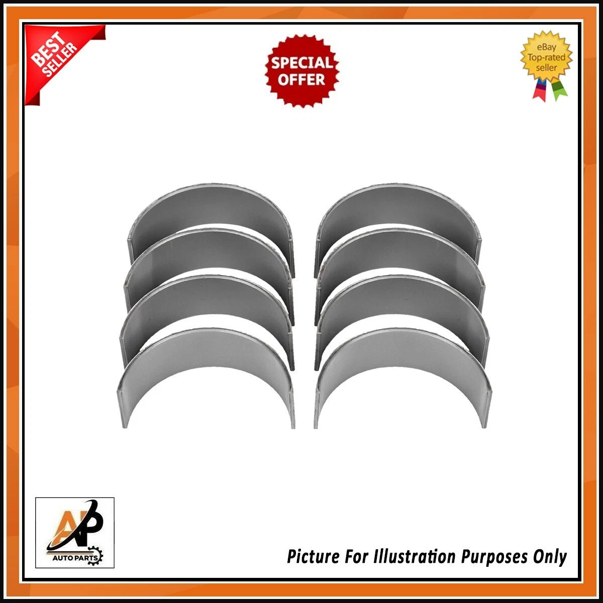 Big End Conrod Bearings STD Replacement for Jaguar XE (X760) (2015–2020)