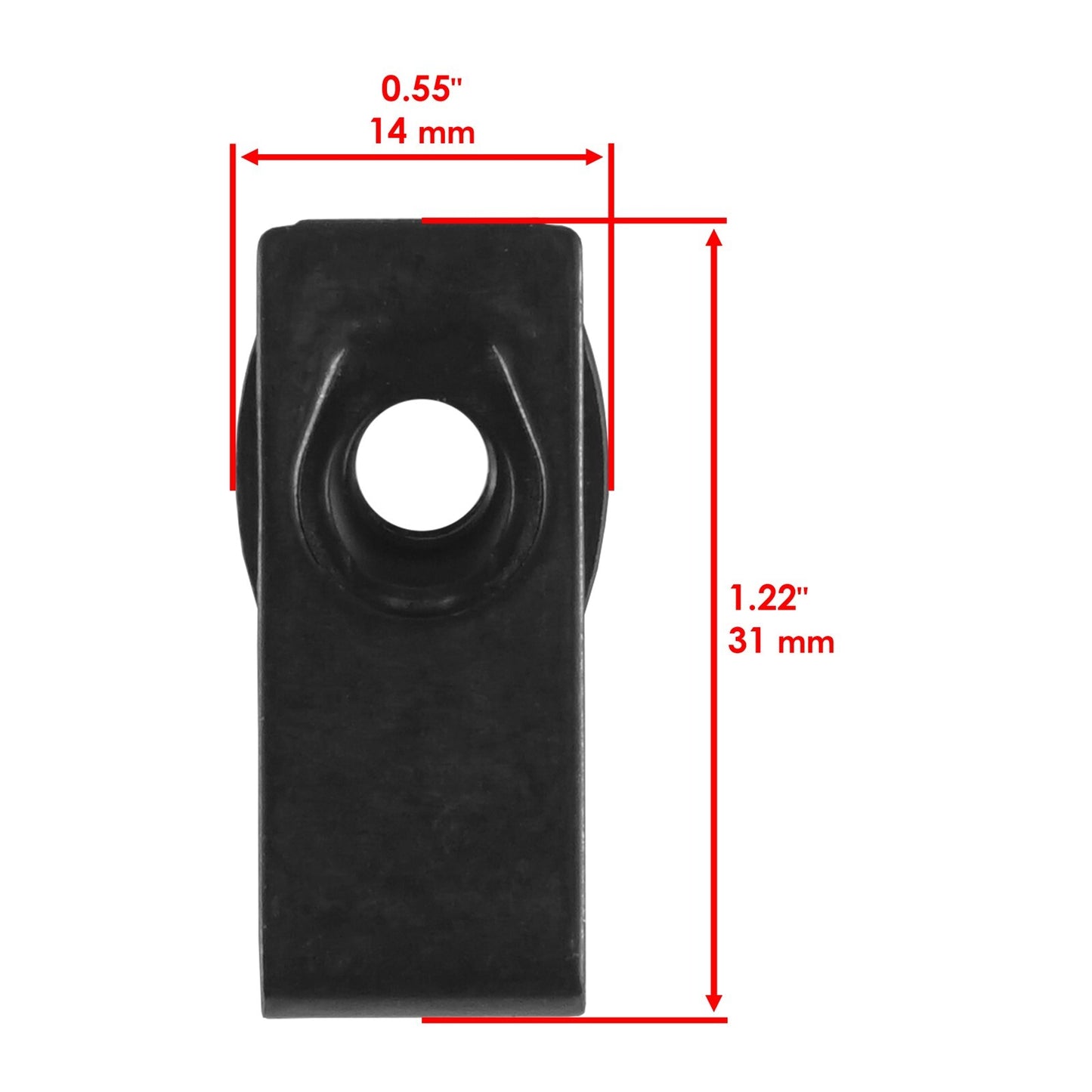 2x Panel Clip U Nut Replacement for John Deere 4500 Yanmar 2.0L (72")