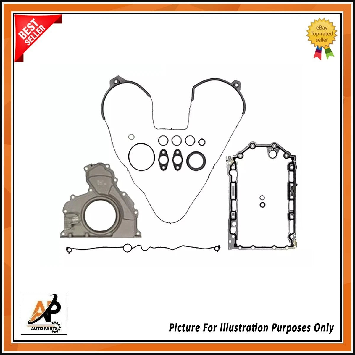 Crankcase Gasket Kit Replacement for Land Rover Discovery 3.0 SDV6 (2011–2016)
